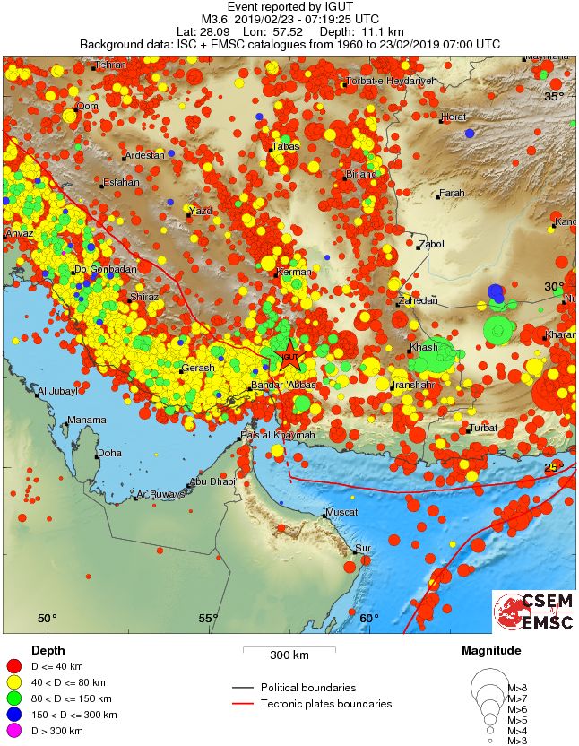 wide historical seismicity