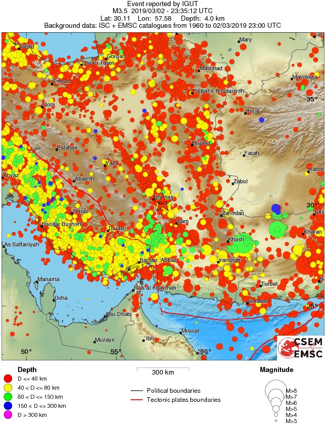 wide historical seismicity