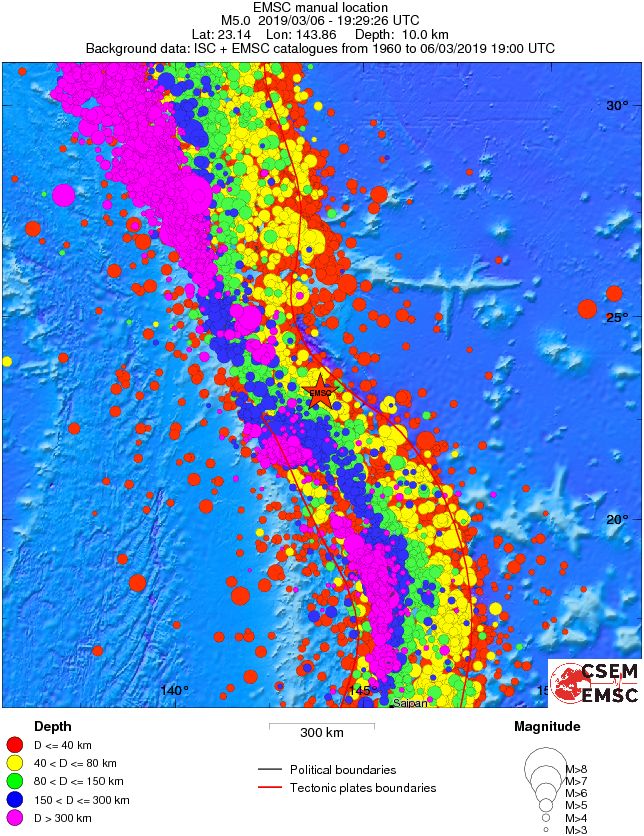 wide historical seismicity