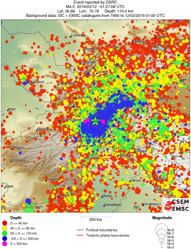wide historical seismicity