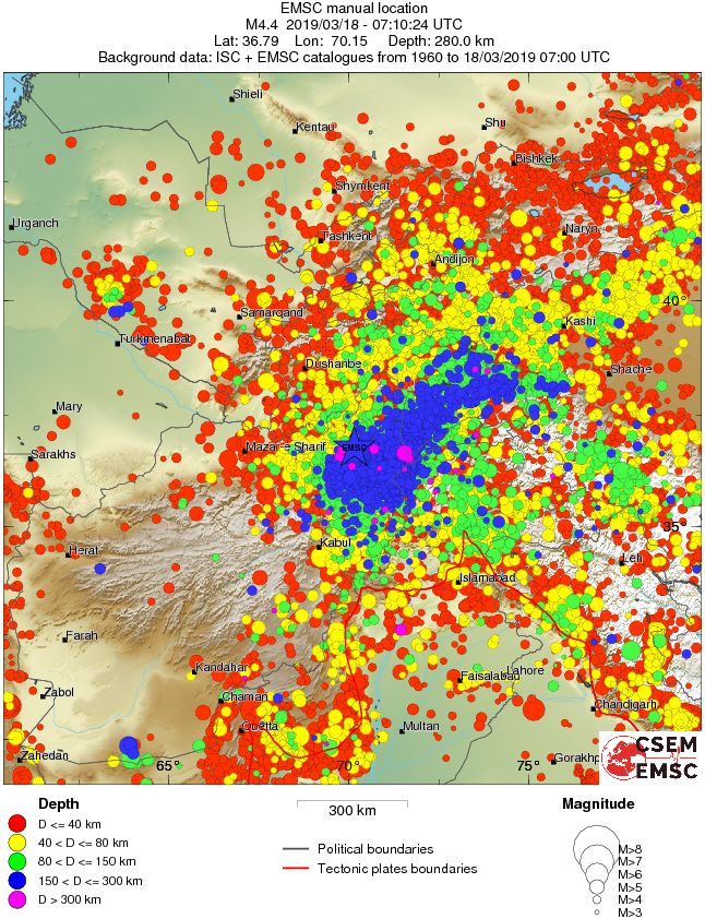 wide historical seismicity