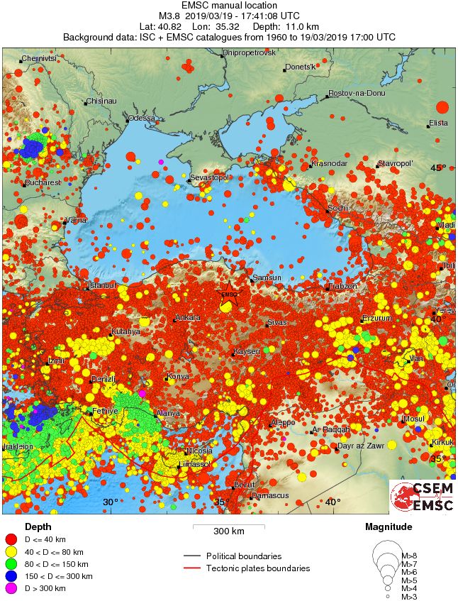 wide historical seismicity