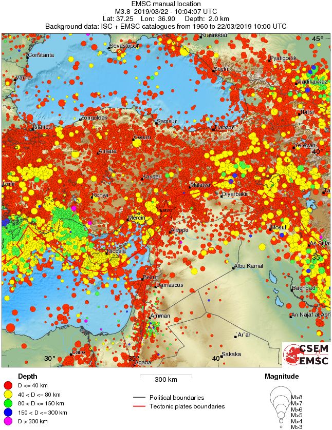 wide historical seismicity