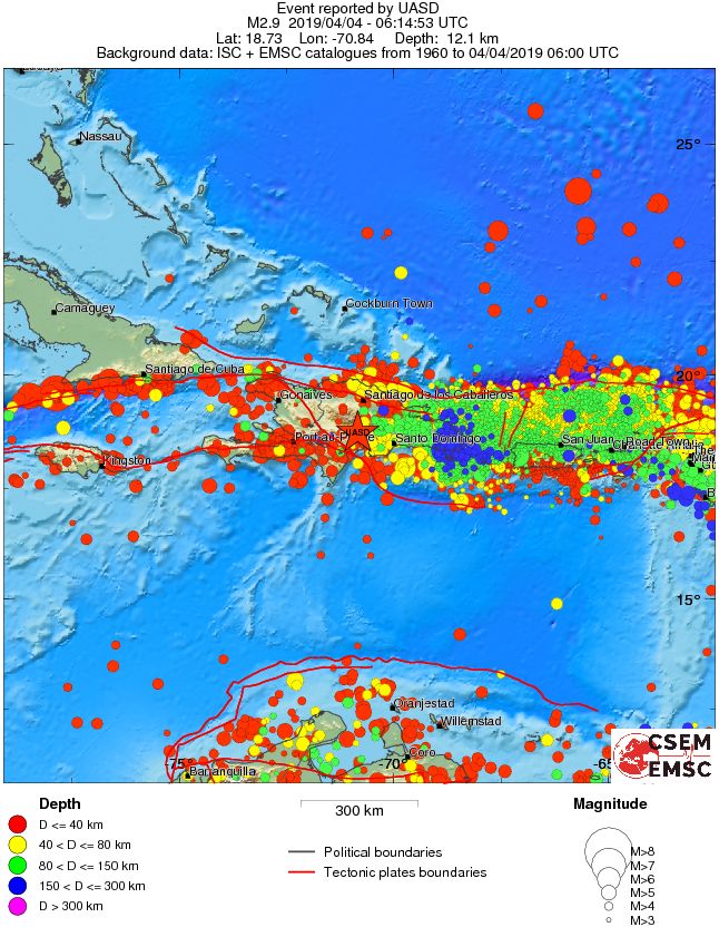 wide historical seismicity
