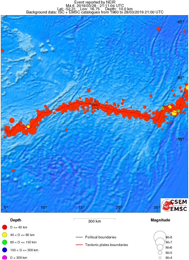 wide historical seismicity