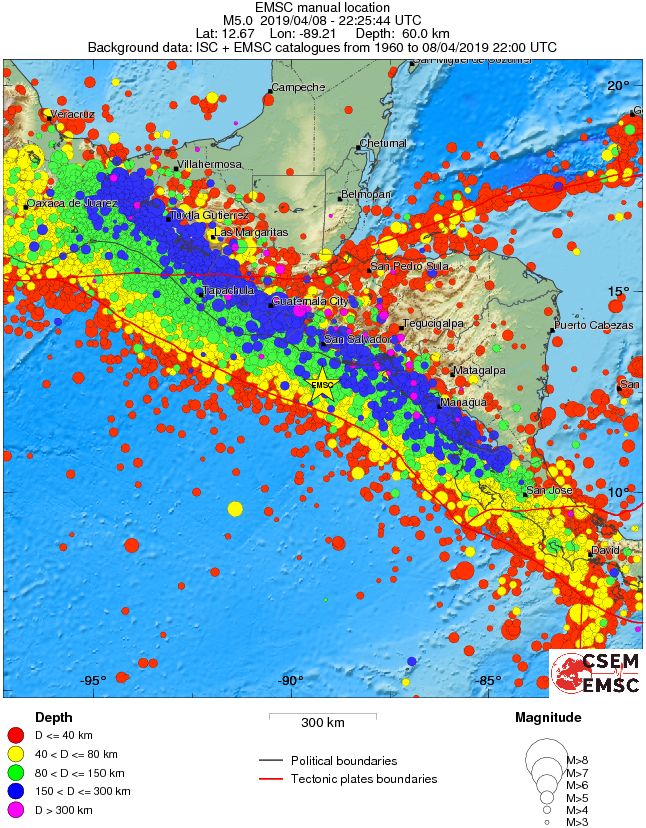 wide historical seismicity
