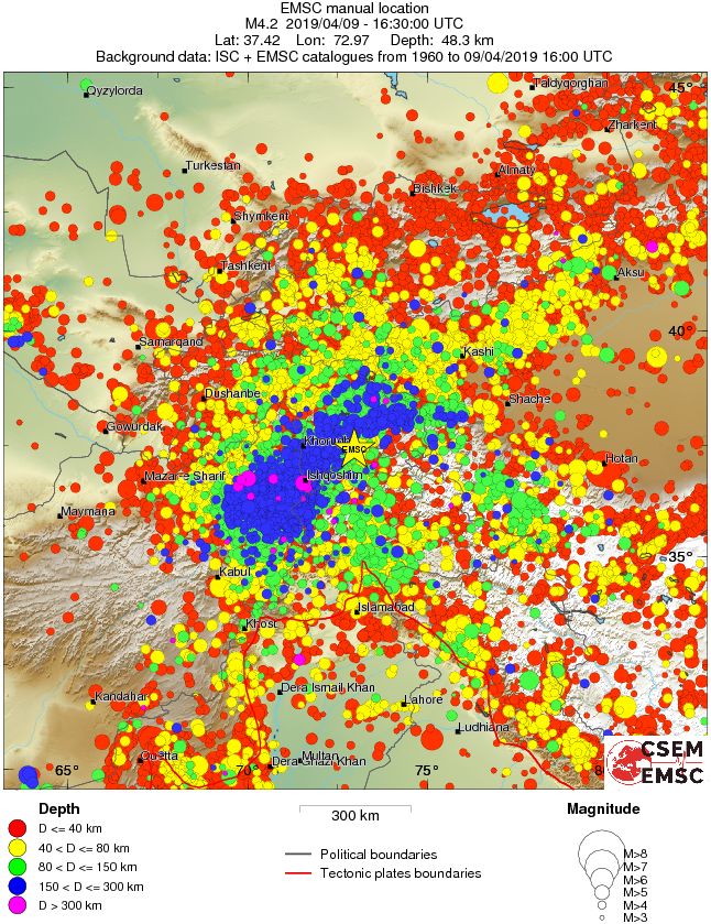 wide historical seismicity