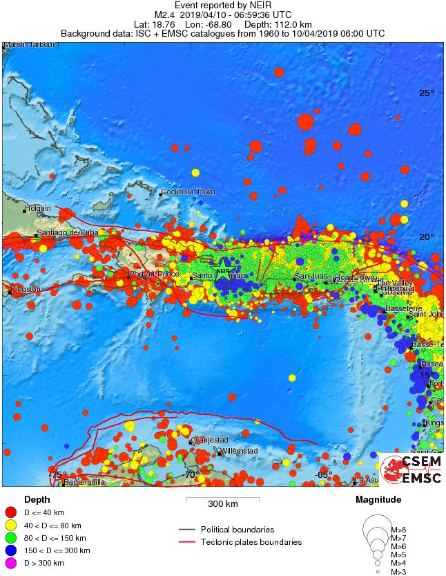 wide historical seismicity