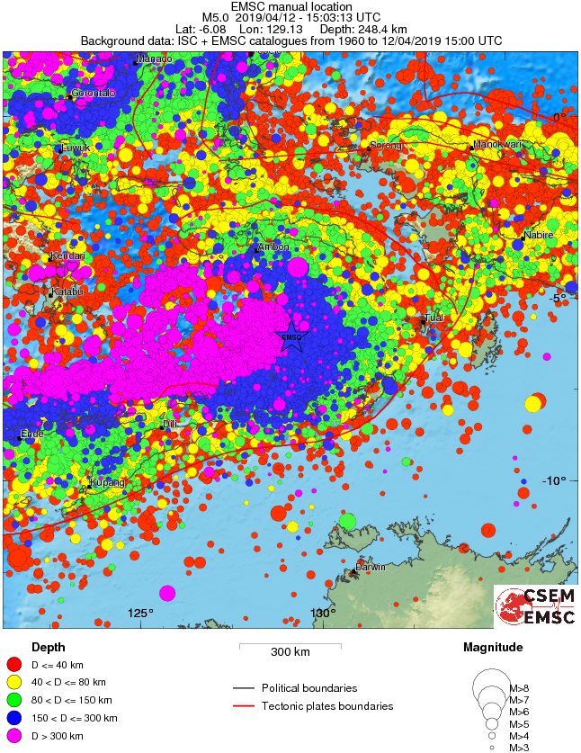 wide historical seismicity