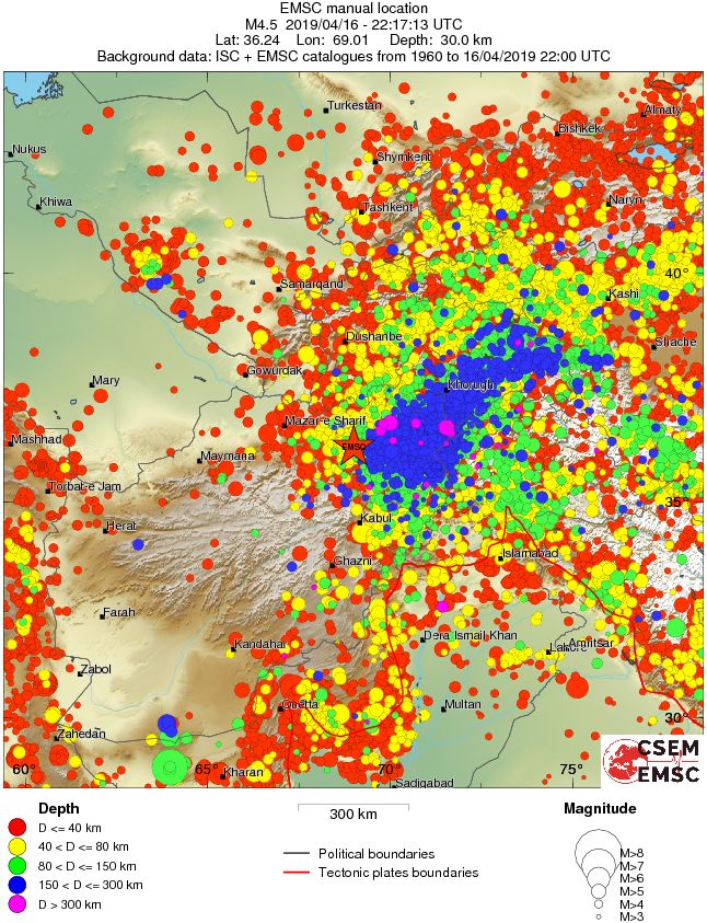 wide historical seismicity