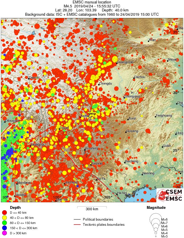 wide historical seismicity