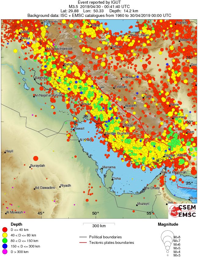 wide historical seismicity