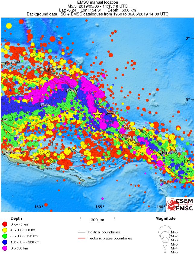 wide historical seismicity
