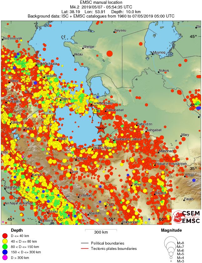 wide historical seismicity