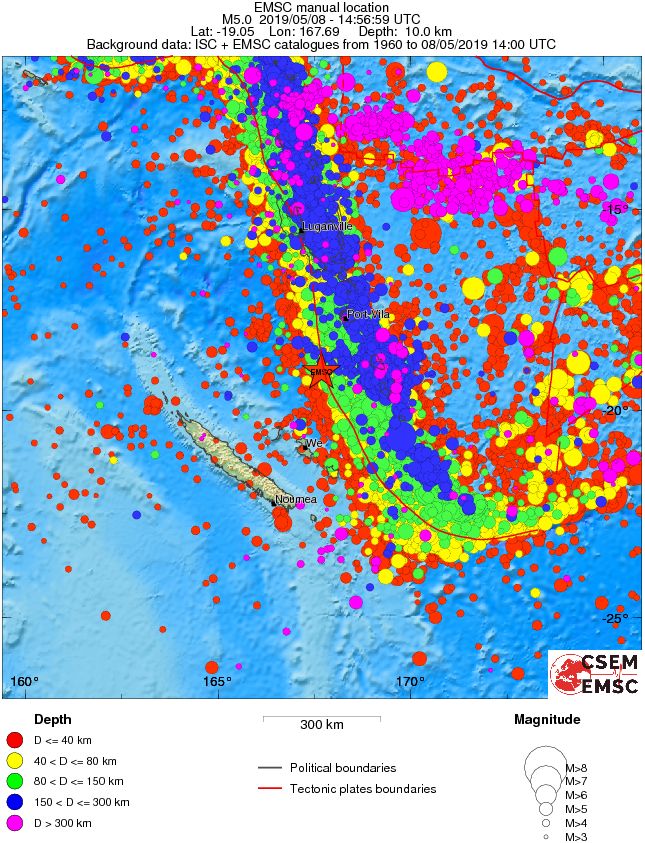 wide historical seismicity