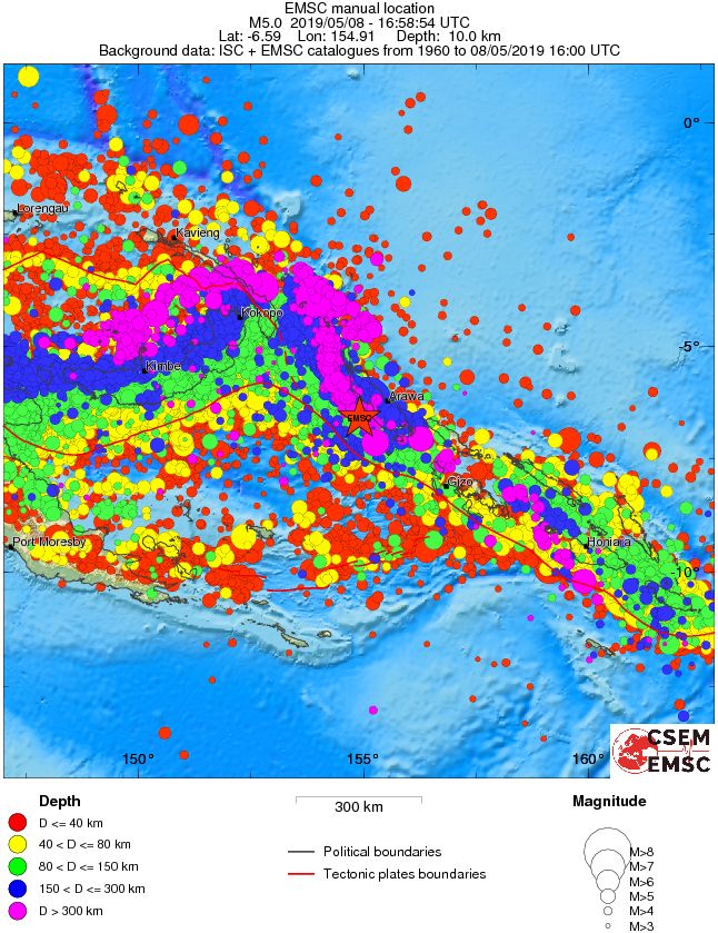 wide historical seismicity