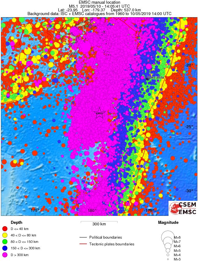 wide historical seismicity