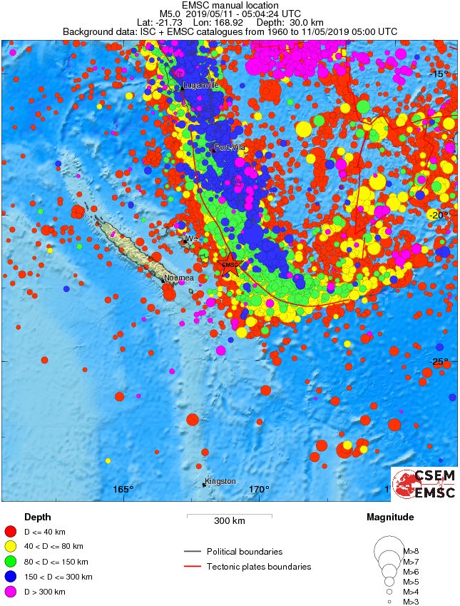 wide historical seismicity