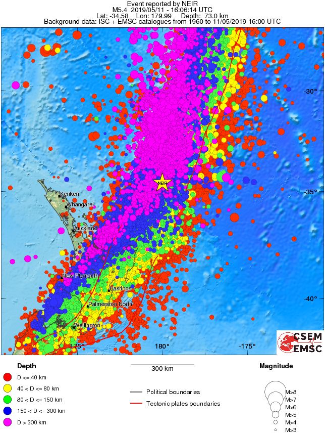 wide historical seismicity