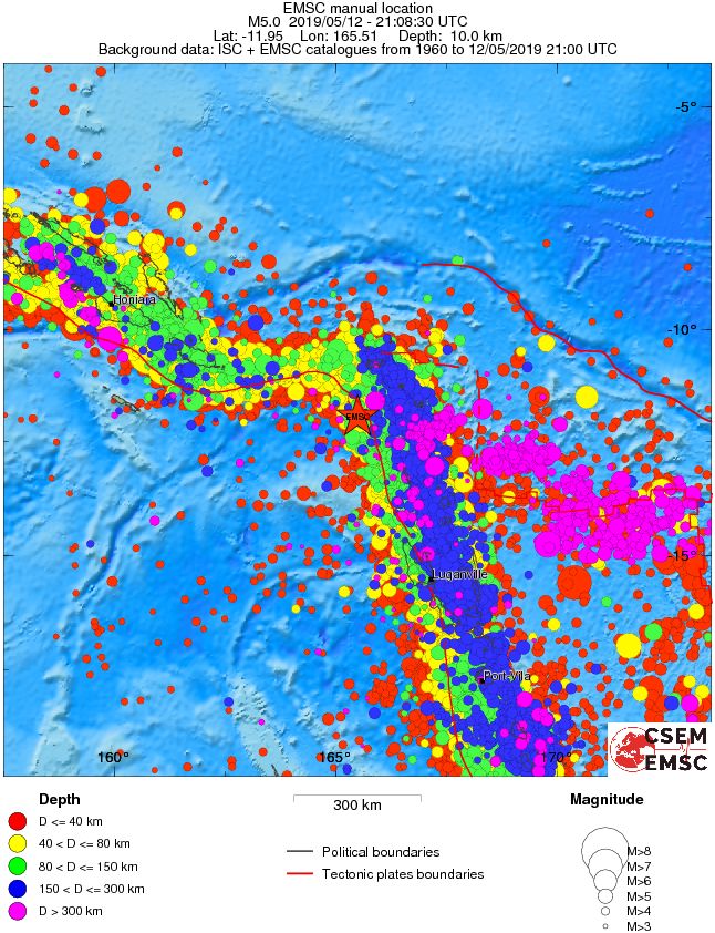 wide historical seismicity