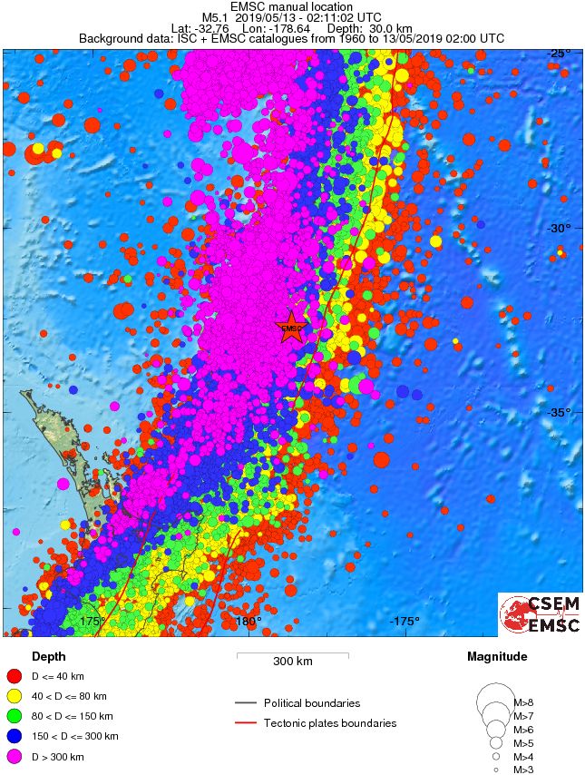 wide historical seismicity