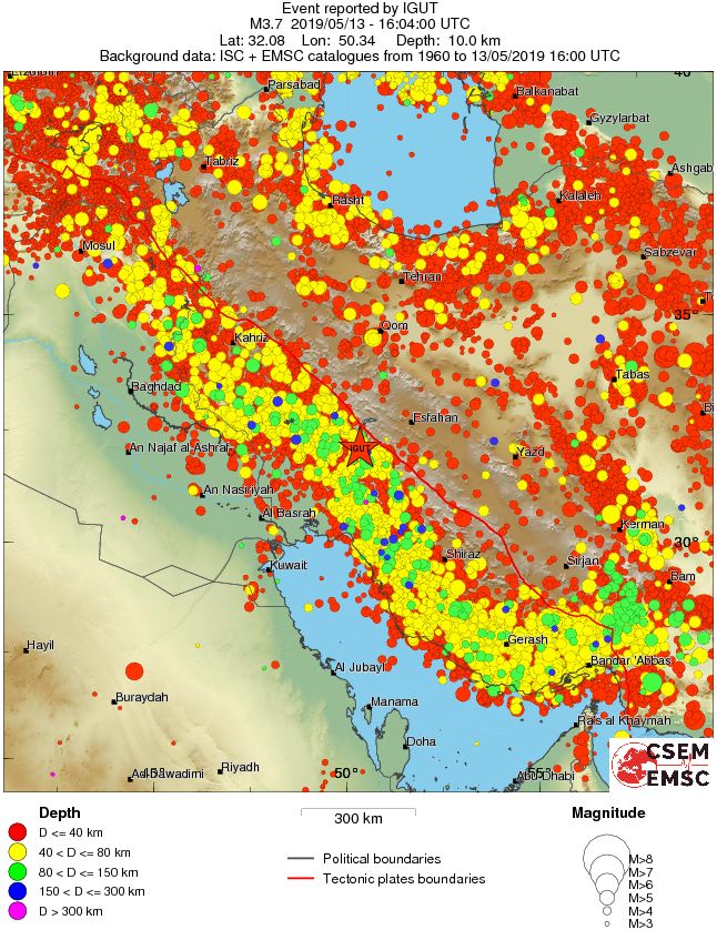 wide historical seismicity