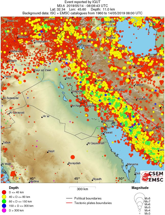 wide historical seismicity