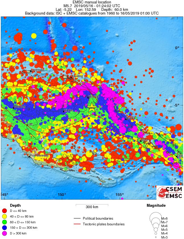 wide historical seismicity