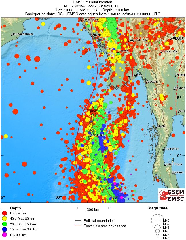 wide historical seismicity
