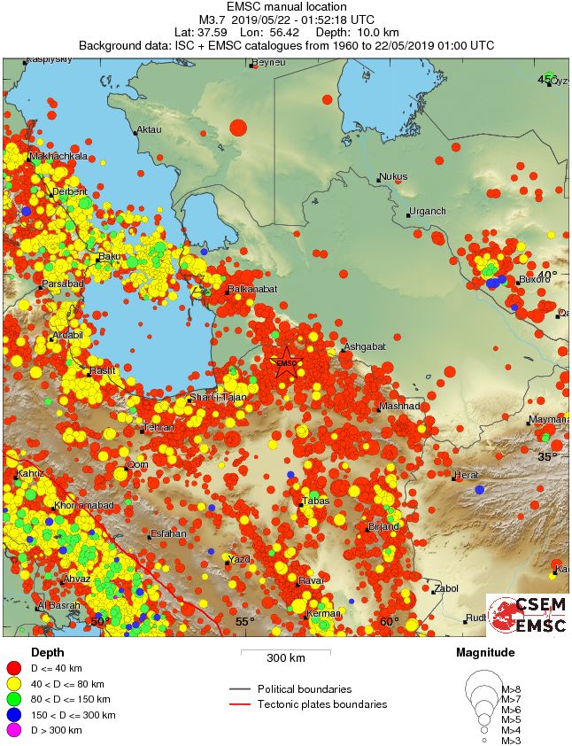 wide historical seismicity