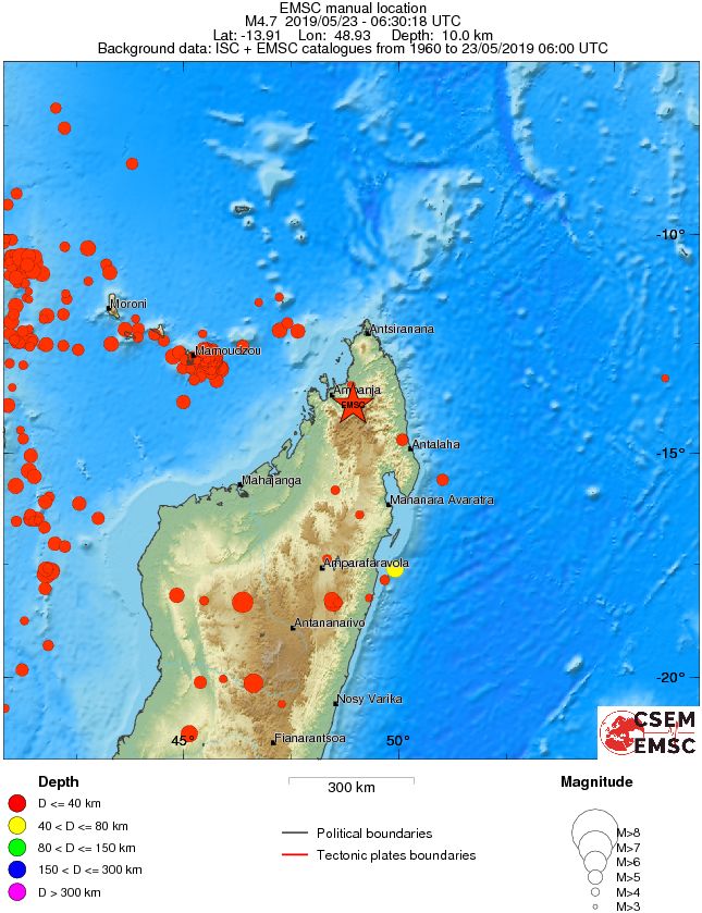 wide historical seismicity
