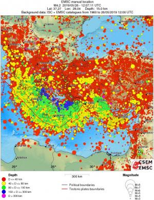 wide historical seismicity