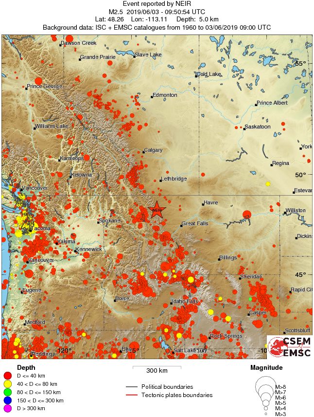 wide historical seismicity