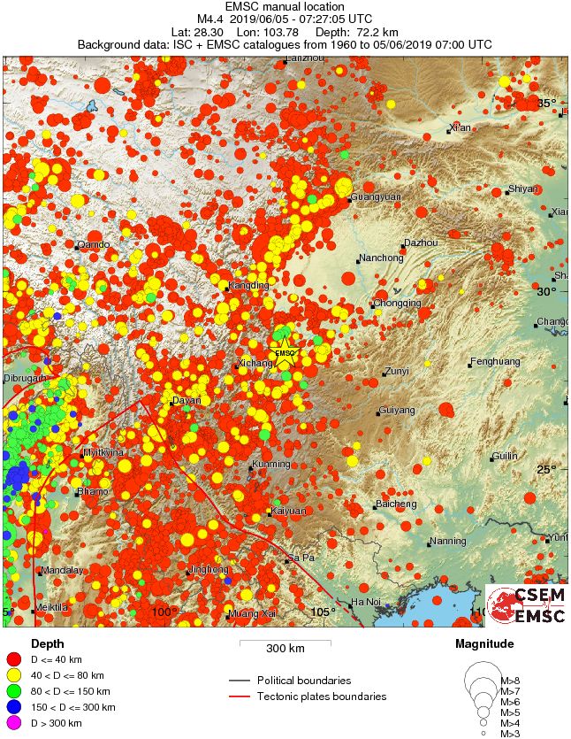 wide historical seismicity