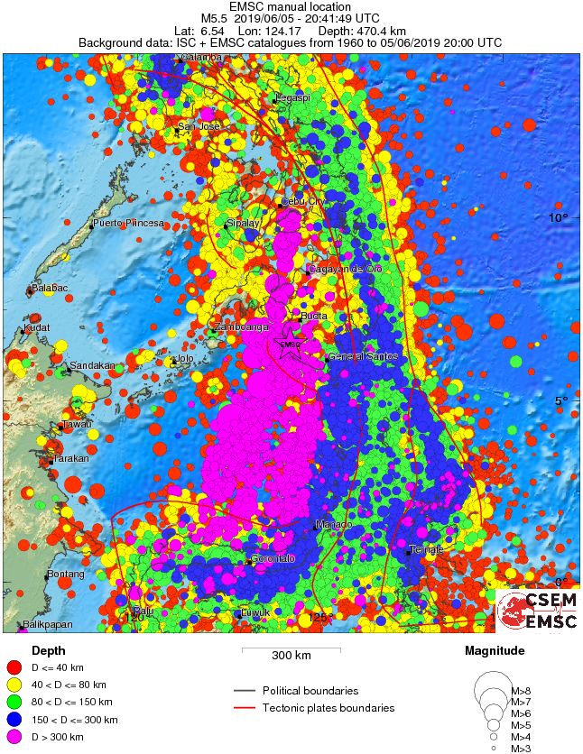wide historical seismicity