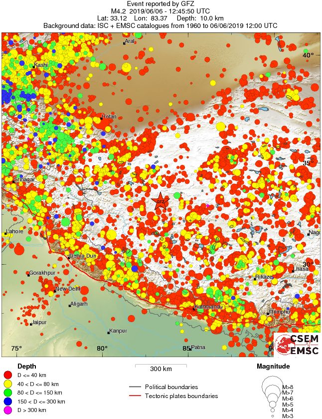 wide historical seismicity