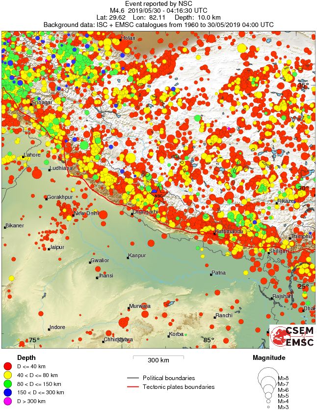 wide historical seismicity