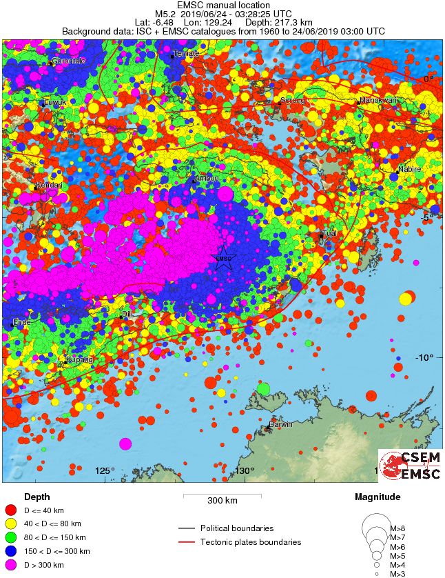 wide historical seismicity