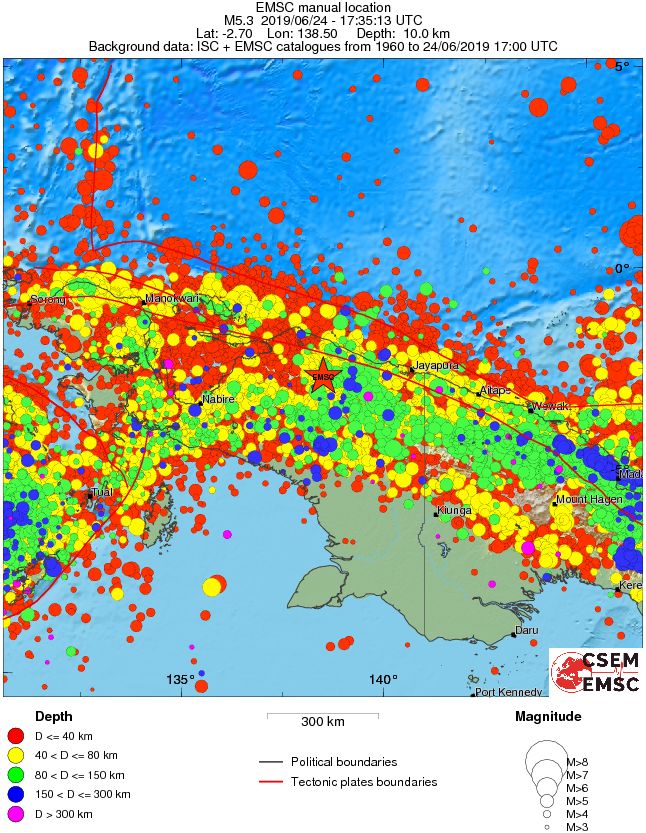 wide historical seismicity