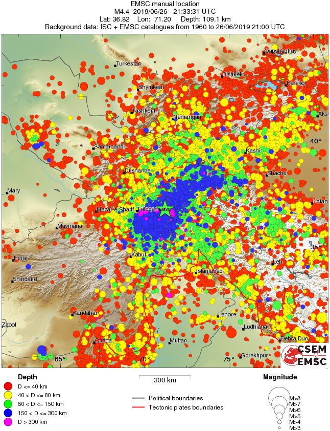 wide historical seismicity