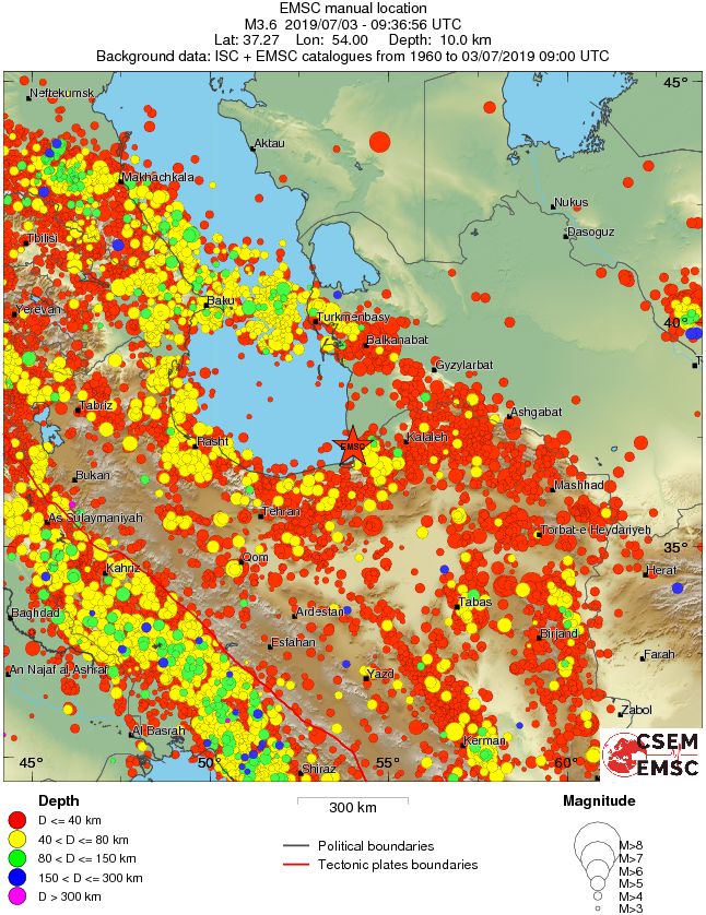 wide historical seismicity