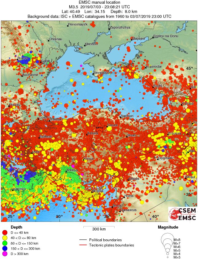 wide historical seismicity