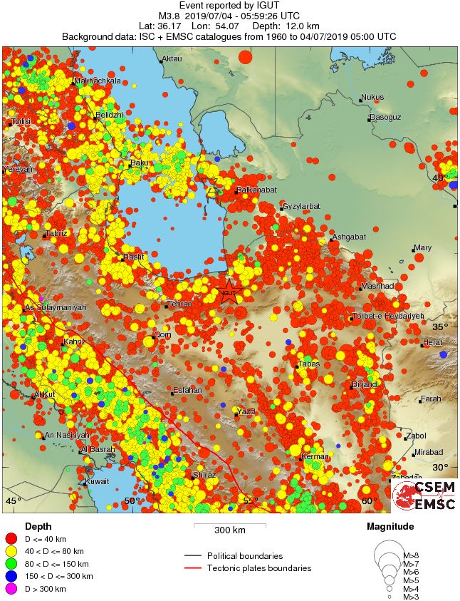wide historical seismicity