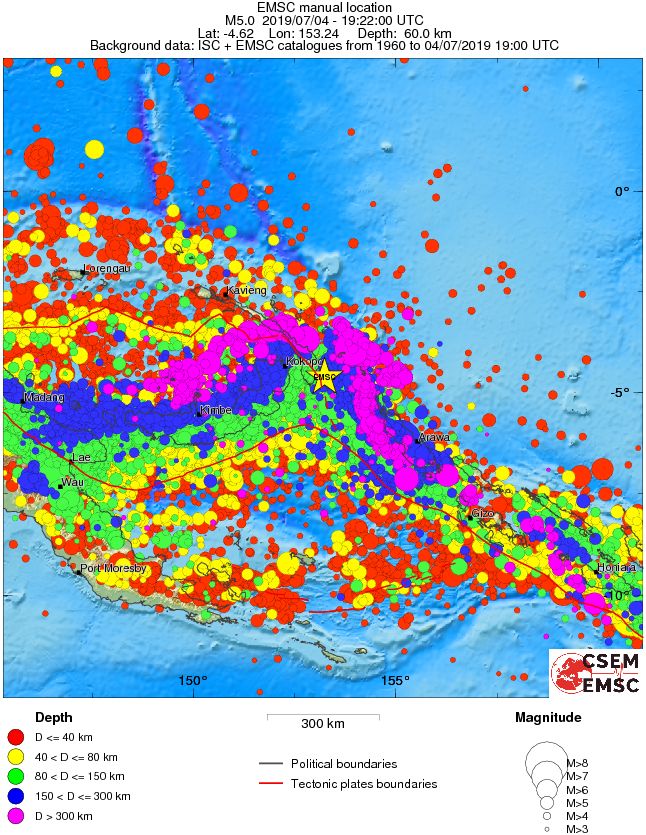 wide historical seismicity