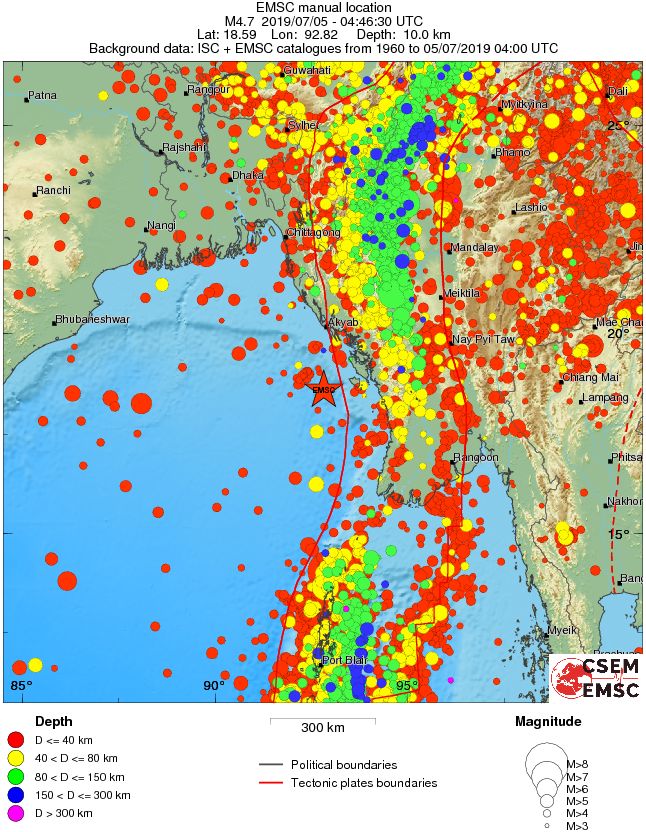 wide historical seismicity