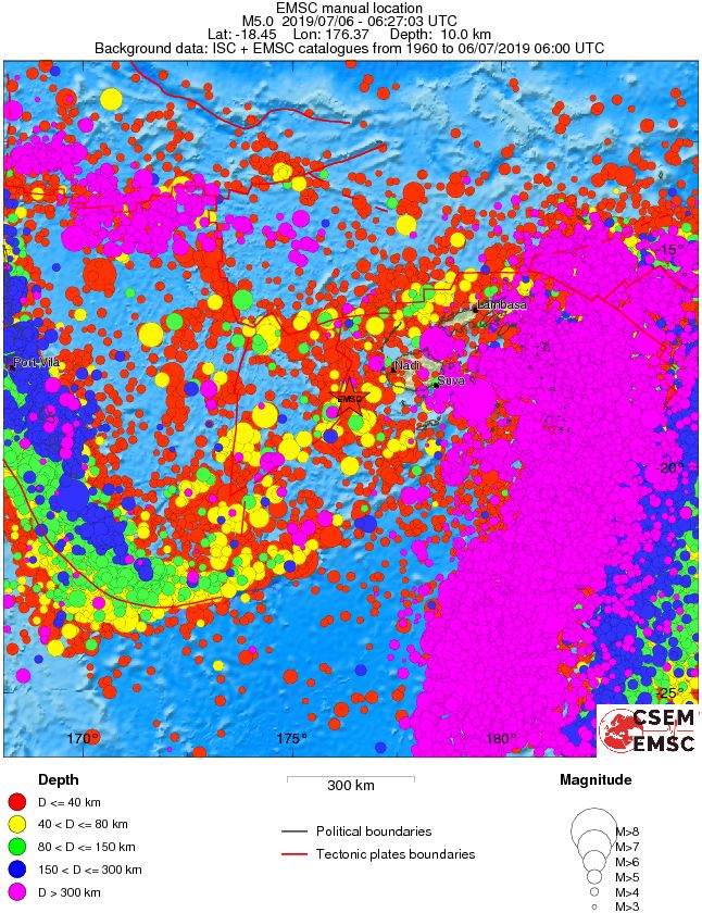 wide historical seismicity