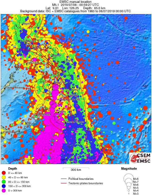 wide historical seismicity
