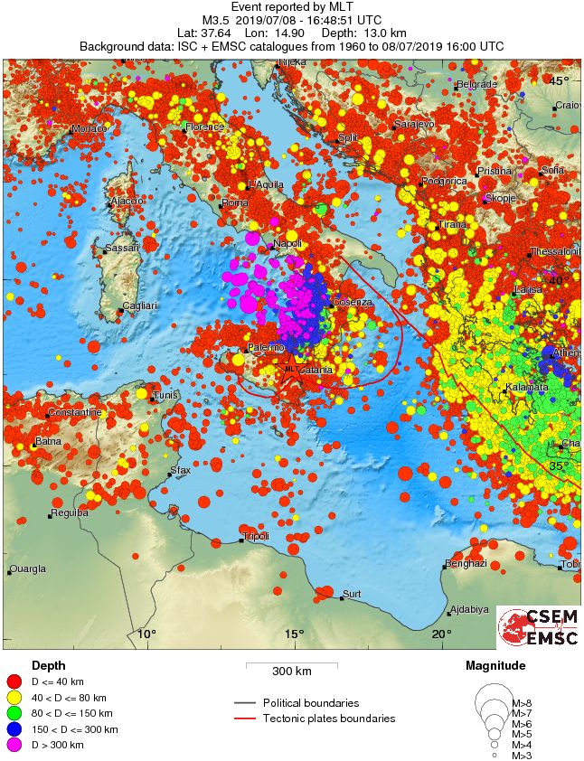wide historical seismicity