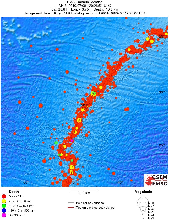 wide historical seismicity