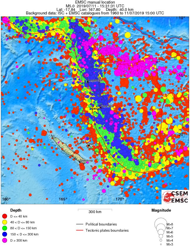 wide historical seismicity